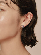 Preciosa Crystal クレセントピアス