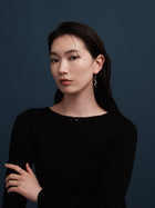 Preciosa Crystals アシンメトリーフックピアス