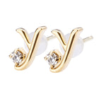 K18post イニシャルピアス