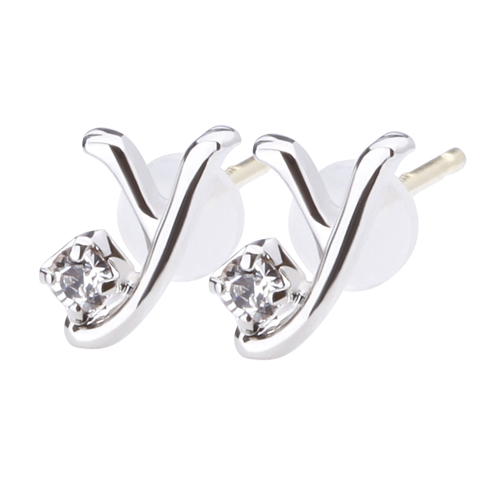 K18post イニシャルピアス